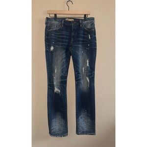 Rock Revival Remix Mid-Rise Straight‎ Leg Jeans Size 29